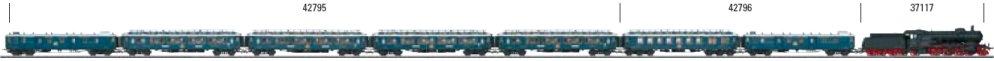 CIWL Orient Express 1928 Express Train Passenger 5-Car Set