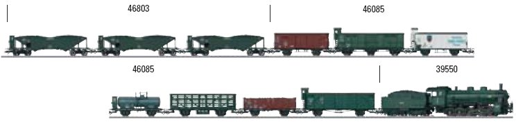 DRG Coal Hopper 3-Car Set for the G 5/5