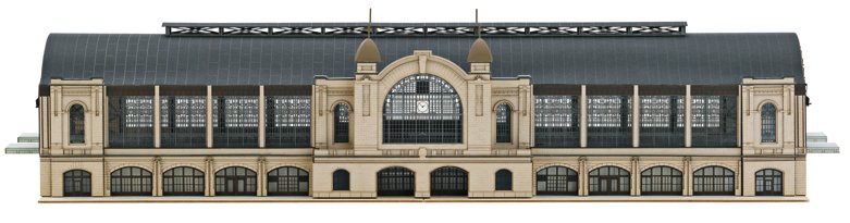 Hamburg Dammtor Station Building Kit Set