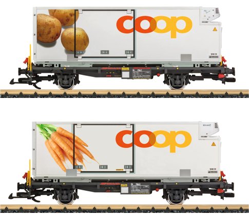 RhB Coop Container Transport Car Set