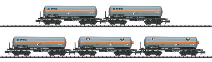 Pressurized Gas Tank 5-Car Set