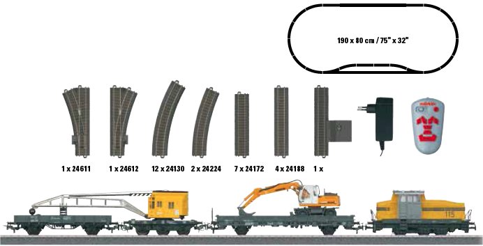 Dgtl Construction Site Starter Set w/IR Controller 230V