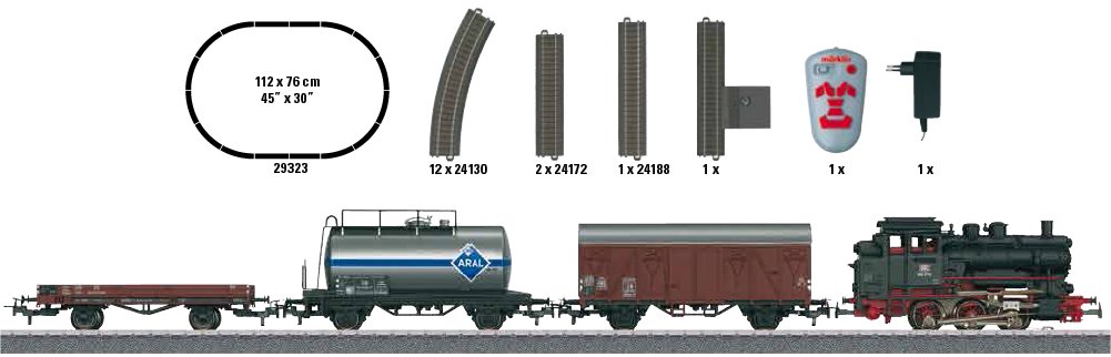 Dgtl Freight Train Starter Set w/IR Controller 230V