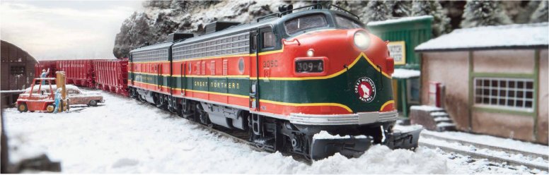 Dgtl GN EMD F7 Diesel Electric Locomotive, two A units