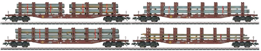 Steel Transport Set with 4 Type Snps Stake Cars