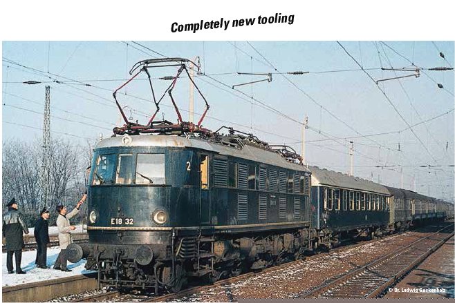 Dgtl DB cl E 18 Electric Locomotive (Steel Blue)