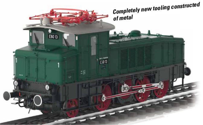 Dgtl DB cl E 60 Electric Locomotive, (Green)