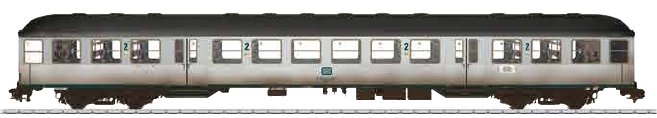 DB Type Bnb 719 Silberling Commuter Car w/weathering