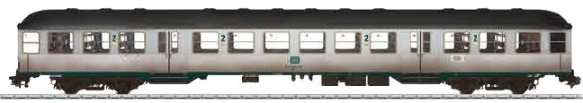 DB Type Bnb 720 Silberling Commuter Car w/weathering