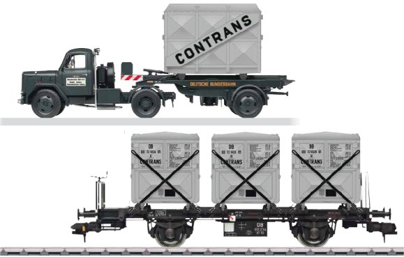 DB Type BT 10 Container Transport Car Set