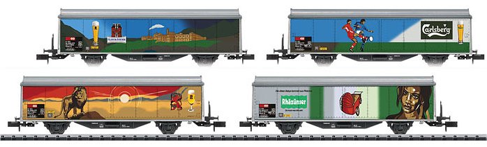 SBB Feldschlsschen Sliding Wall 2-Boxcar Set