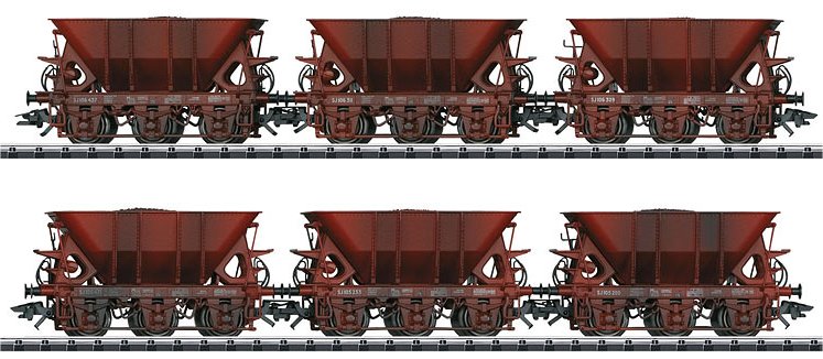 SJ Ore 6-Car Set, weathered