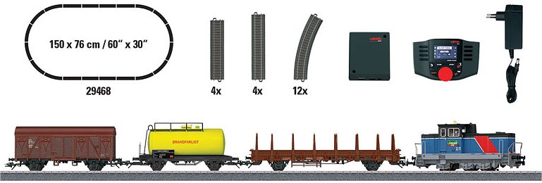 Swedish Green Cargo Freight  Starter Set w/Mobile Stat