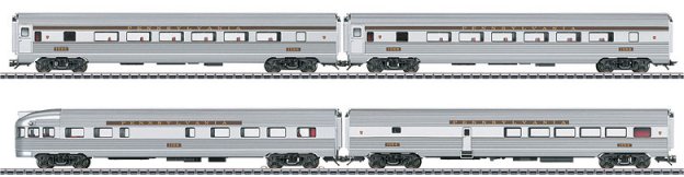 PRR Streamliner Passenger 4-Car Set, Era III