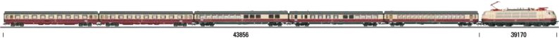 TEE 32 Parsifal Express Train Passenger Car Set