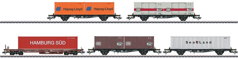 DB Container Flat 5-Car Set, Era IV