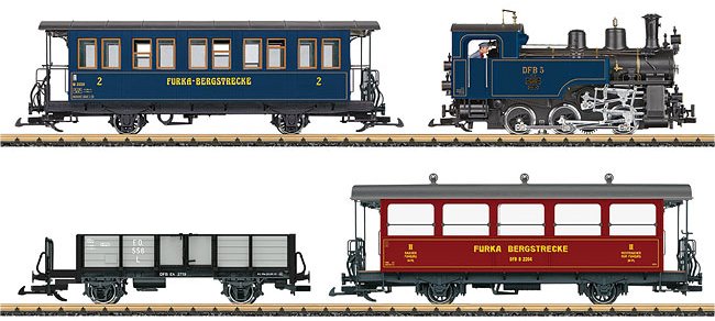 DFB Train Set w/ Steam Locomotive & 3 Cars, Era VI