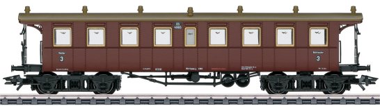 K.W.St.E. Wrttemberg Type CCI Passenger Car, Era I