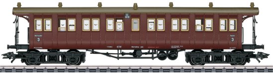 K.W.St.E. Wrttemberg Type CCI Passenger Car, Era I