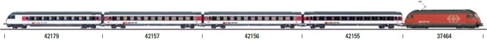 SBB Express Train Passenger Car, IC-Design, Era VI