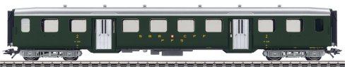 SBB Lightweight Steel Passenger Car, 2nd Class, Era III