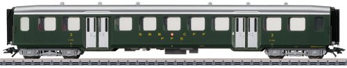 SBB Lightweight Steel Passenger Car, 3rd Class, Era III