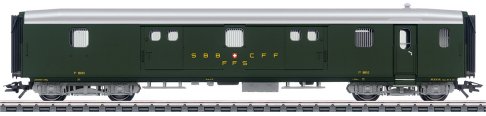 SBB Lightweight Steel Baggage Car, Era III