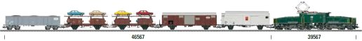 Freight Car Set for the Class Ce 6/8 II Switching Crocodile, Era IV