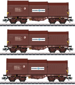 SNCB Freight Telescoping Cover 3-Car Set Era IV