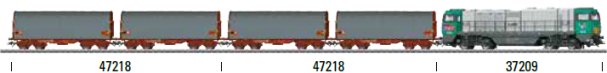 SNCF Sliding Tarp 2-Car Set, Era VI