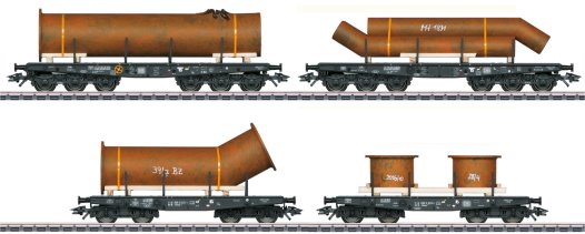 Heavy-Duty Flat Car Set for the Class 193 (EX), Era IV