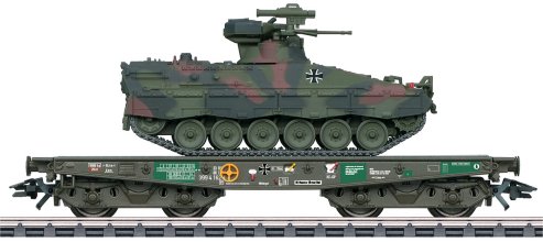 Type Rlmmps Heavy-Duty Flat Car w/Marder Tank, Era V