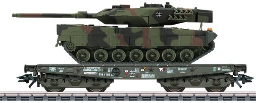 Type Rlmmps Heavy-Duty Flat Car w/Leo 2 Tank, Era V