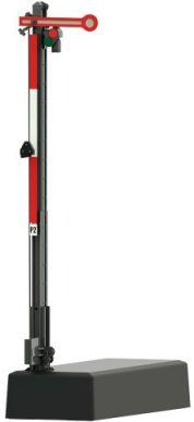 Hp 0 / Hp 1 Home Signal with a Narrow Mast