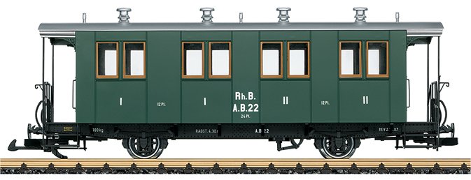 RhB Passenger Car, Car # AB 22, 1st/2nd Class, Era I