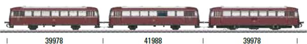 DB cl VB 98 Rail Bus Trailer Car, Era III