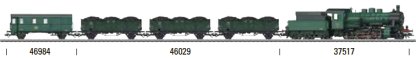 SNCB High Side 3-Gondola Set, Era IIIa