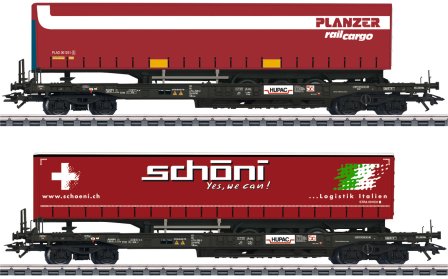 Deep Well Flat 2-Car Set, Era VI