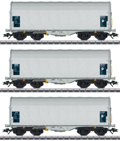 AAE/VTG Type Shimmns 62 Sliding Tarp 3-Car Set, Era VI