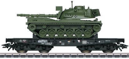 DB Type Rlmmps Heavy-Duty Flat Car with M48 Tank, Era IV
