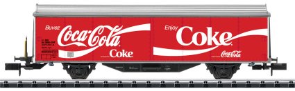 SBB Coca-Cola? Type Hbils-vy Sliding Wall Boxcar