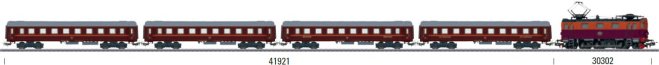 Tin-Plate Passenger Car Set