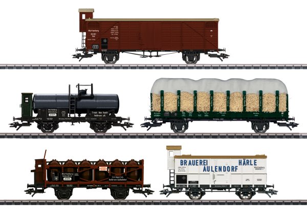 175 Years of Railroading in Wrttemberg Freight Car Set