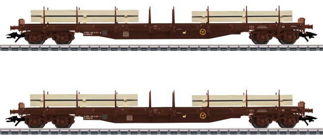 Lumber Flat Car Set