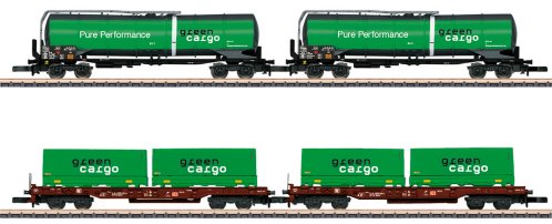 Green Cargo Freight Car Set