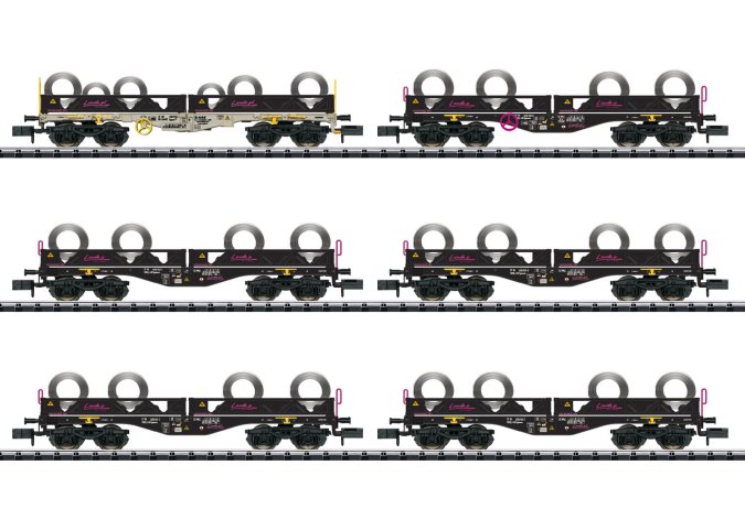 Coil Transport Freight Car Set