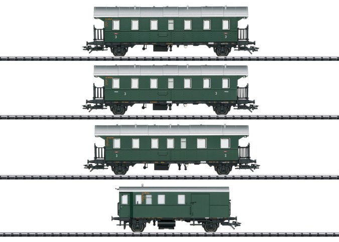 Passenger Car Set with a Cab Control Car