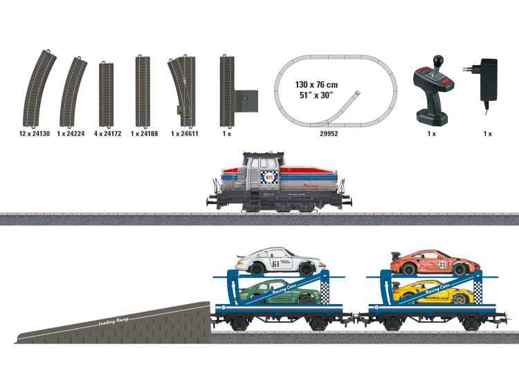 Mrklin Start up  Auto Transport Train Starter Set