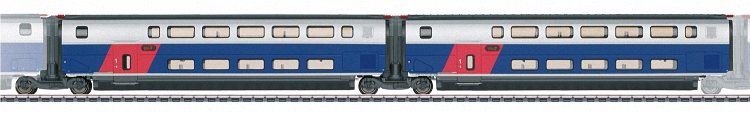 Add-On Car Set 1 for the TGV Euroduplex