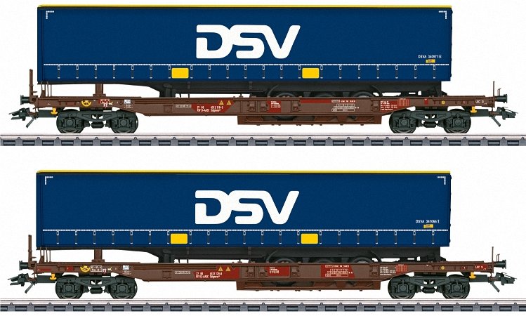 DSV Deep Well Flat Car Set